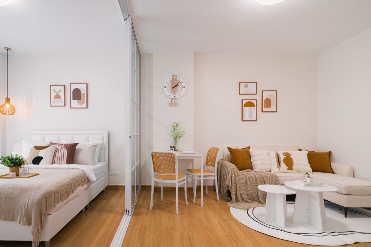 For SaleCondoKasetsart, Ratchayothin : Urgent sale, beautiful room, newly decorated with minimal style