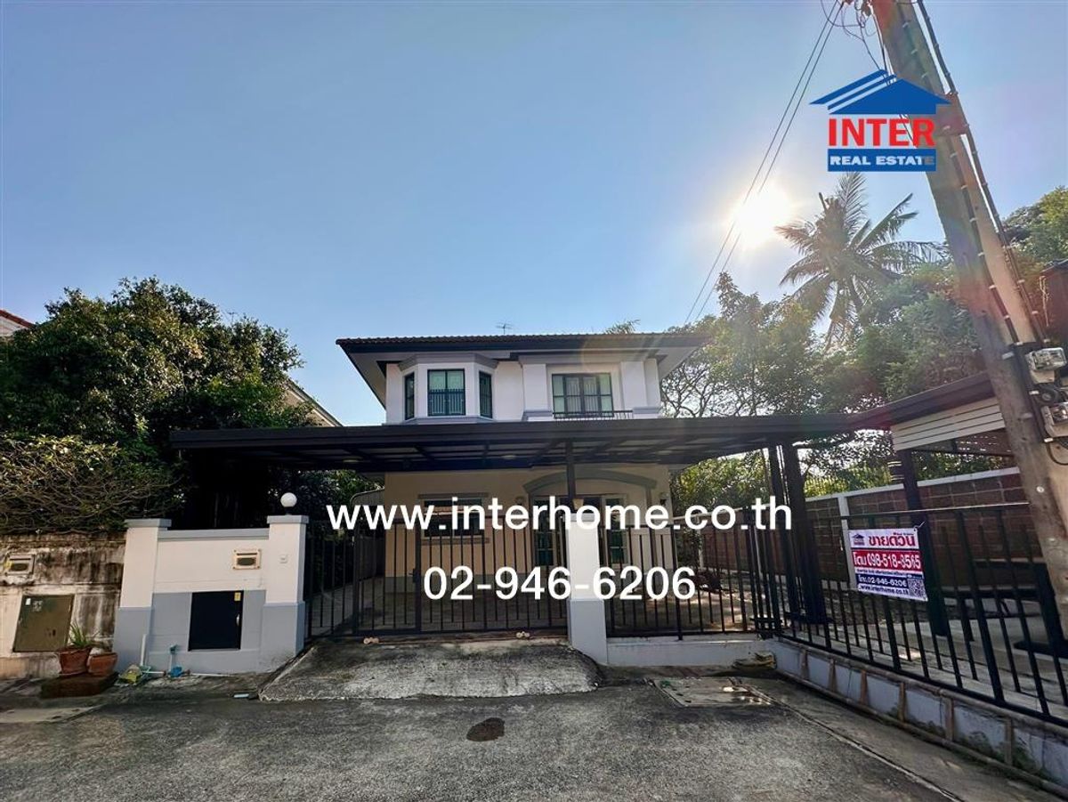 For SaleHouseNonthaburi, Bang Yai, Bangbuathong : 2 storey detached house, 63.2 sq.w., Chaiyapruek Village, Bang Bua Thong, near Leng Nei Yi 2 Temple Kanchanaphisek Road Rattanathibet Road, Bang Bua Thong Nonthaburi