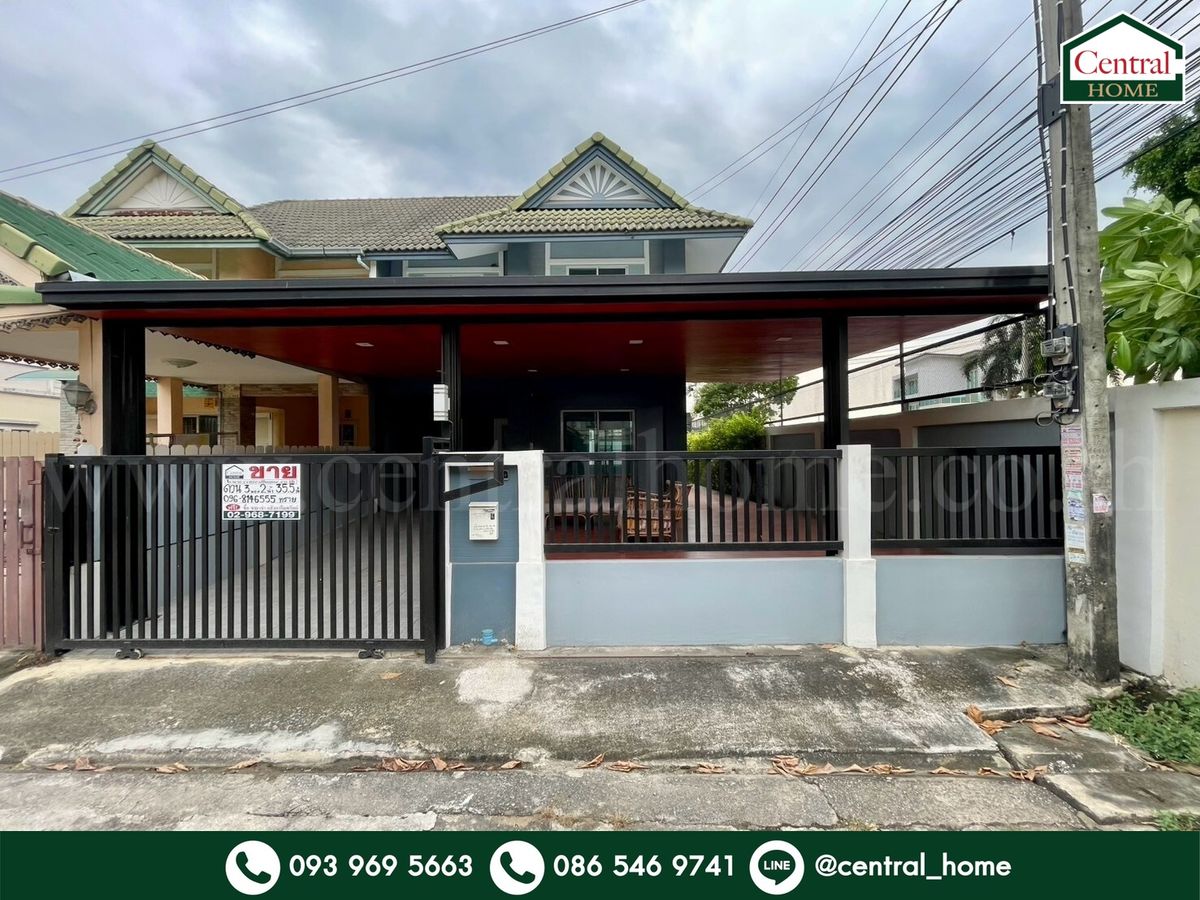 ขายนนทบุรี บางใหญ่ บางบัวทอง : บ้านแฝด พฤกษา 26 บางใหญ่ หลังริม รีโนเวทใหม่ พร้อมอยู่