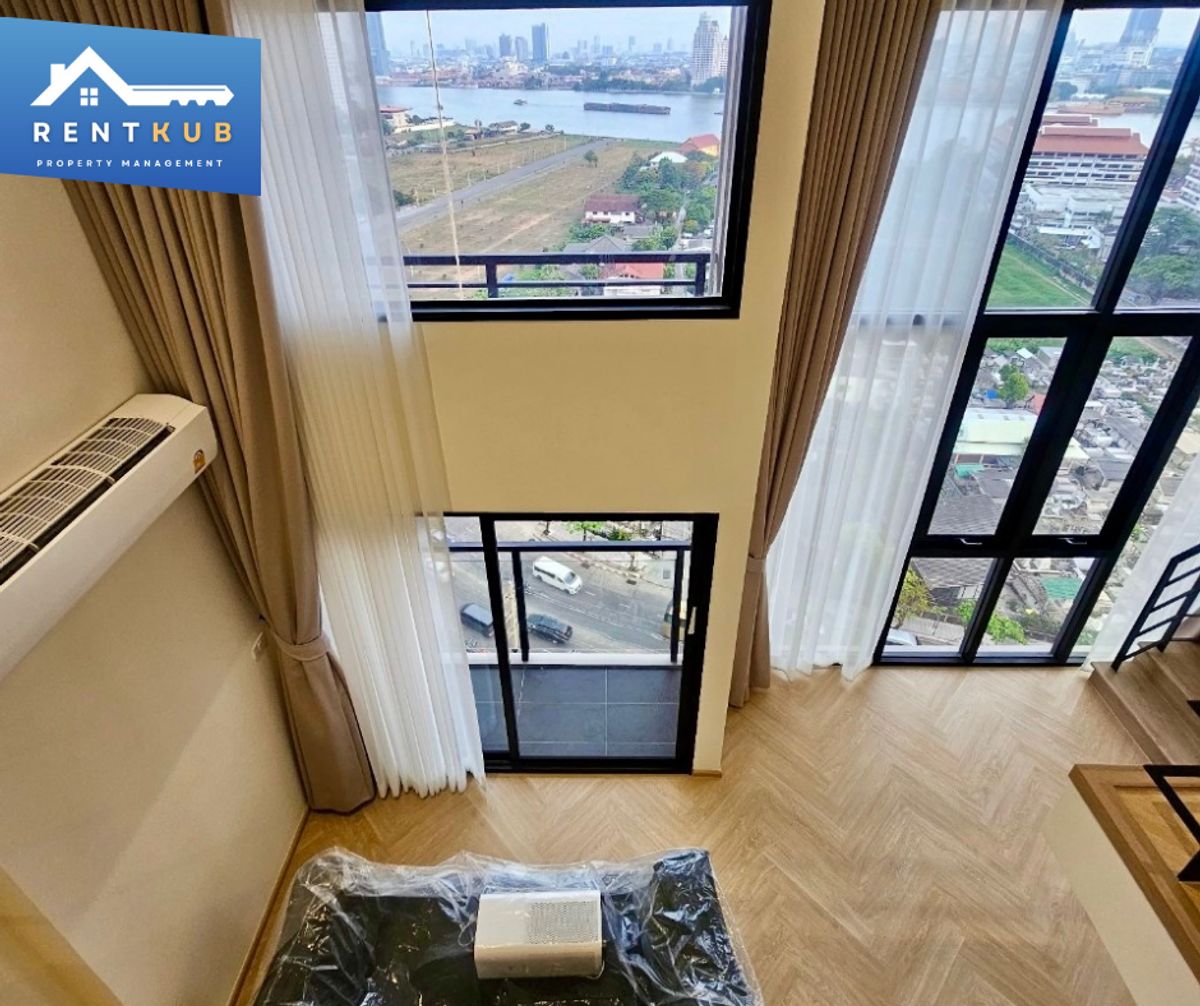 ให้เช่าคอนโดวงเวียนใหญ่ เจริญนคร : 🔹Condo For Rent | Na Reva Charoennakhon | 49 Sq.m. | 1 Bed Loft - 1 Bath | 30,000 thb