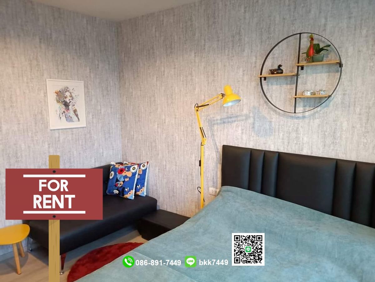For RentCondoPinklao, Charansanitwong : ✅✅ Condo for rent, Idio Charan 70, River View, MRT, Bangplad, 31 sq.m., 1 bedroom, 1 water.