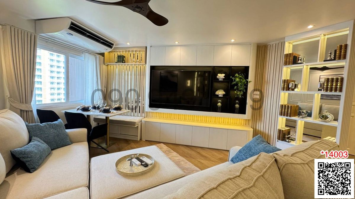 For RentCondoRama3 (Riverside),Satupadit : Condo for rent, Fortune Condo Town, 2 bedrooms, 12th floor, near Central Rama 3