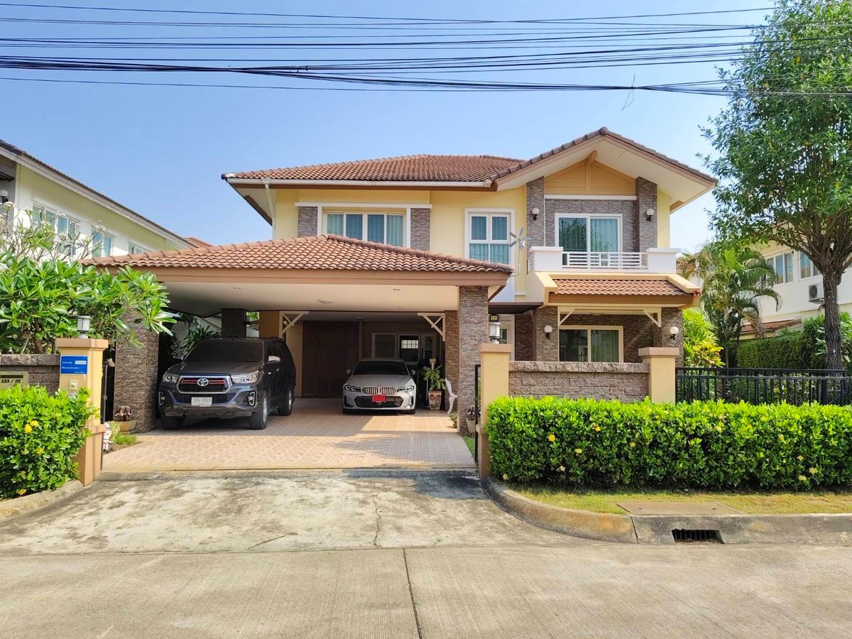 For SaleHouseChiang Mai : House for sale in Wararam Kaew Nawarat, Chiang Mai area 97.99 sq.w., beautiful house ready