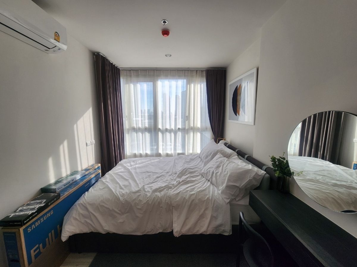 For RentCondoRatchadapisek, Huaikwang, Suttisan : XT Huaikwang, beautiful room, complete with 1 bedroom, 1 bathroom, 35 sq.m., MRT Huai Khwang 📲 095-9299924 (K. Benz)
