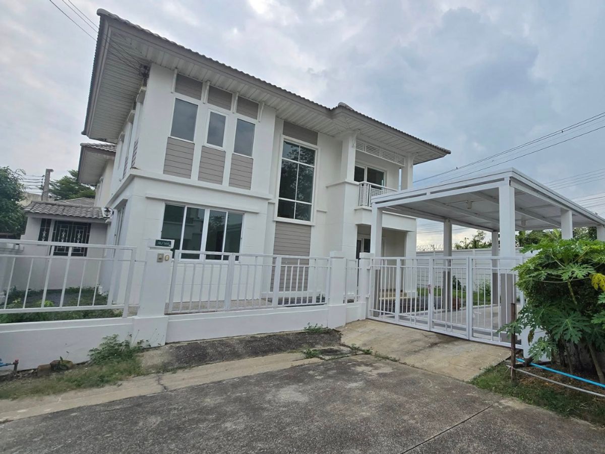 For SaleHouseRama5, Ratchapruek, Bangkruai : 2 storey detached house for sale 61 sq.w. Pruksa Village 11, Rattanathibet-Ratchapruek, good location, near the beautiful house, good condition, ready to stay in a wide area.