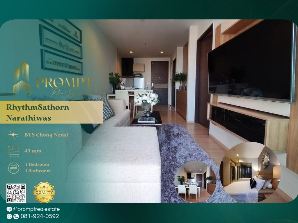 For RentCondoSathorn, Narathiwat : QR02938 - Rhythm Sathorn Narathiwas :  ริทึ่ม สาทร - นราธิวาส - BTS Chong Nonsi / BRT Sathorn