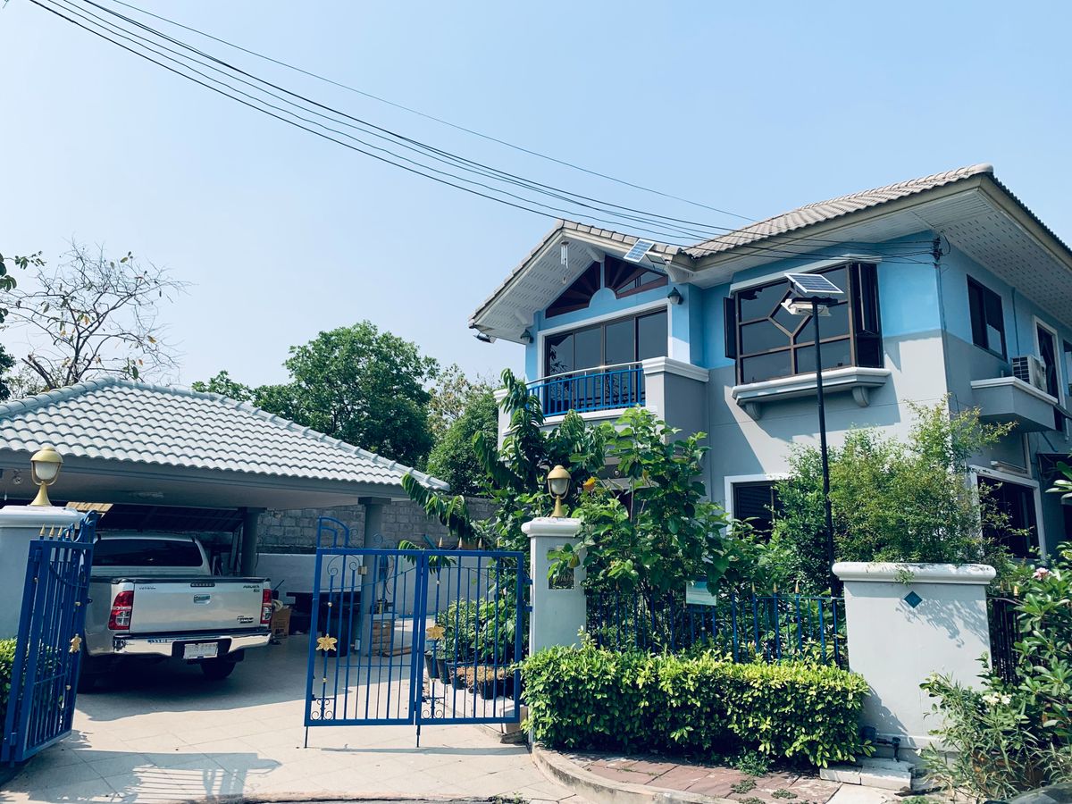 For SaleHouseRama 2, Bang Khun Thian : This summer is only worth it. In addition, solar cells on the roof help to save home electricity. Around the house, down to Micropol, 20 meters. The cheapest in the lamp  