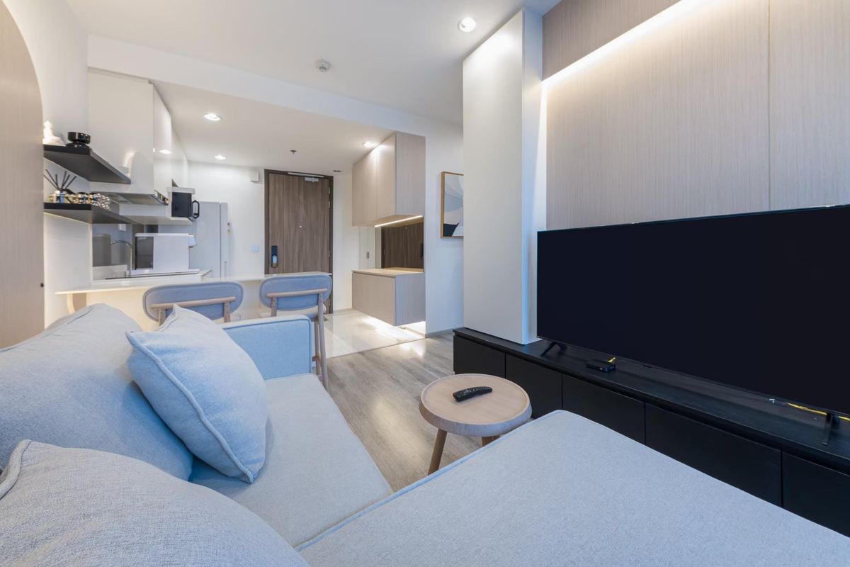 ให้เช่าคอนโดอ่อนนุช อุดมสุข : ❤️ ให้เช่า Condo Ideo Mobi Sukhumvit 66 ❤️  เครื่องใช้ไฟฟ้าครบครัน 2 ห้องนอน Walk-in closet ขนาดใหญ่  S2501-380  