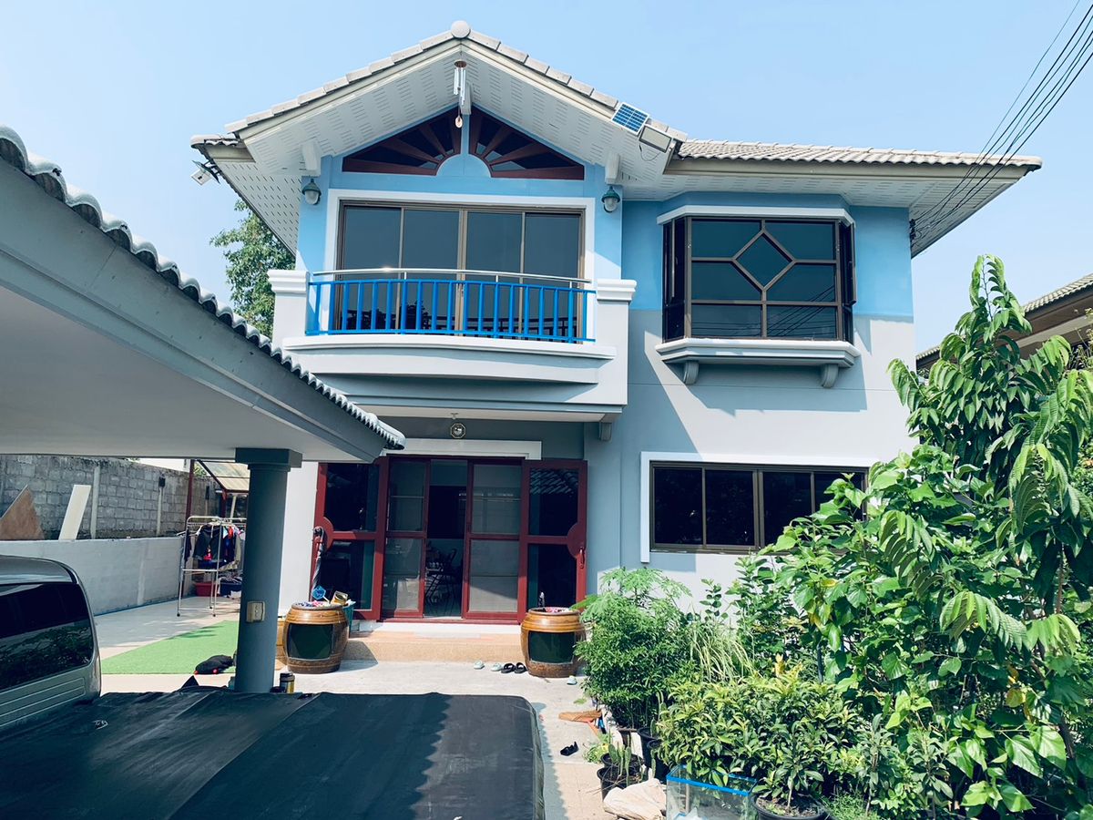 For SaleHouseRama 2, Bang Khun Thian : This summer is only worth it. In addition, solar cells on the roof help to save home electricity. Around the house, down to Micropol, 20 meters. The cheapest in the lamp  