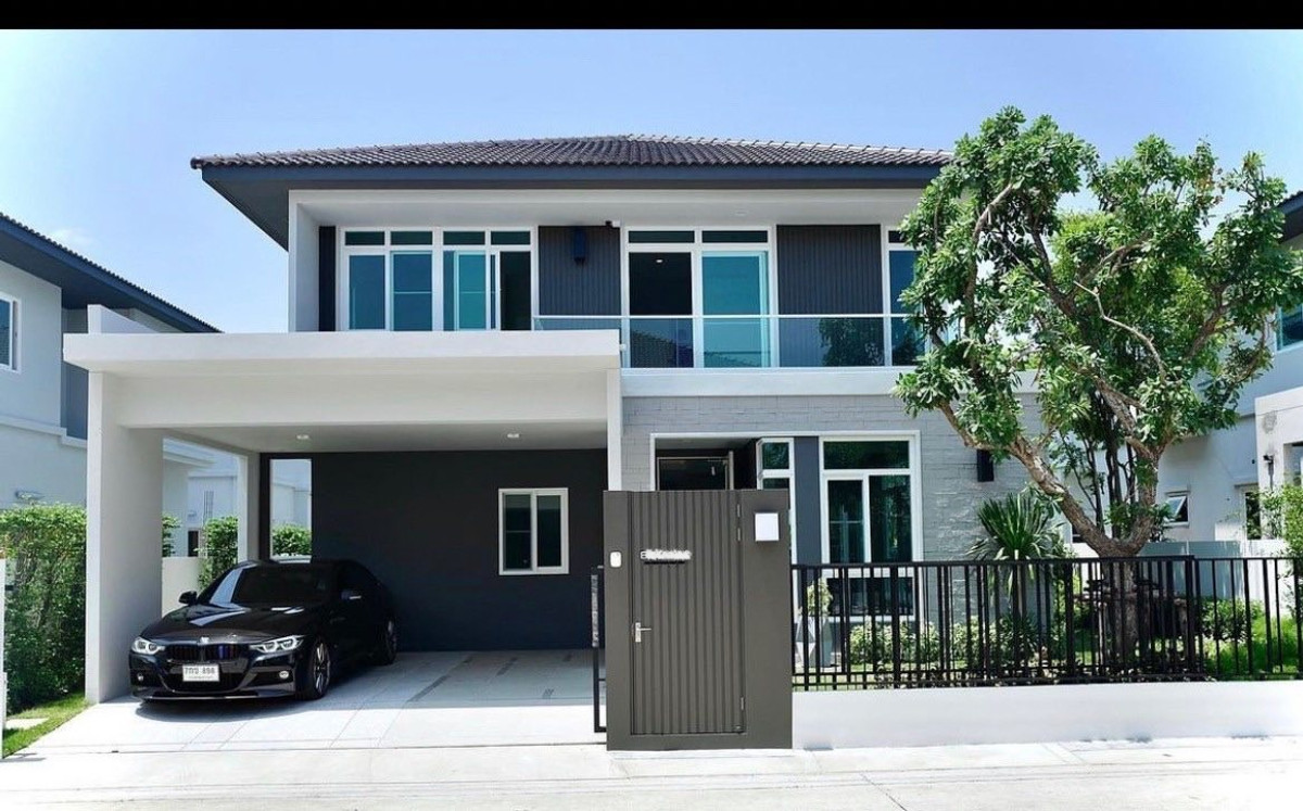 For RentHouseBangna, Bearing, Lasalle : 📣🏡❤️ House for rent, Manthana 2, Bang Na Km 7, beautiful decoration, good location, near mega, Bangna, spacious living space