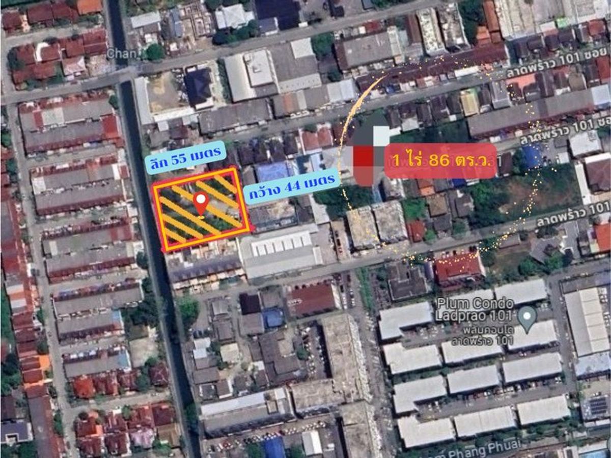 ขายที่ดินลาดพร้าว101 แฮปปี้แลนด์ : ขายที่ดินถมแล้ว ลาดพร้าว101 แยก 31 586 ตรว