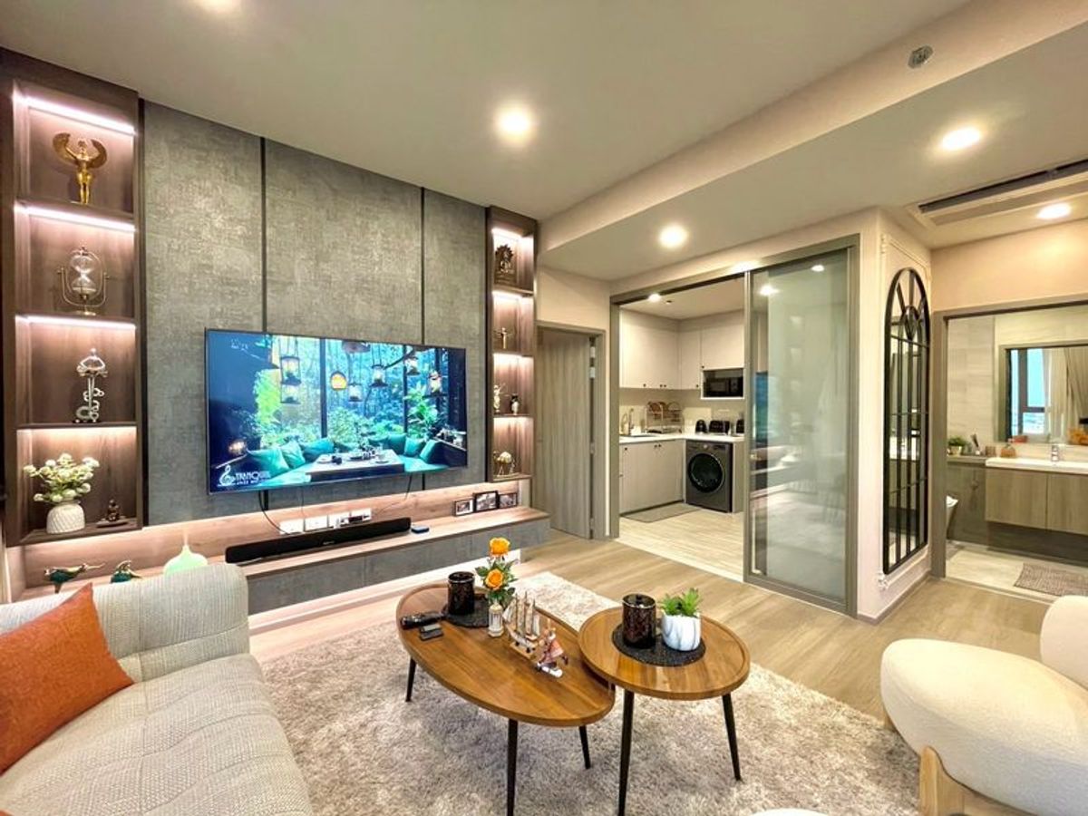 For RentCondoBangna, Bearing, Lasalle : #Forrent WhizDom The Forestias (Destinia) Wisse Dom The Forestiz 2 Bedroom Corner Corner Corner Close Borders North Balcony #corner room #Complete furniture