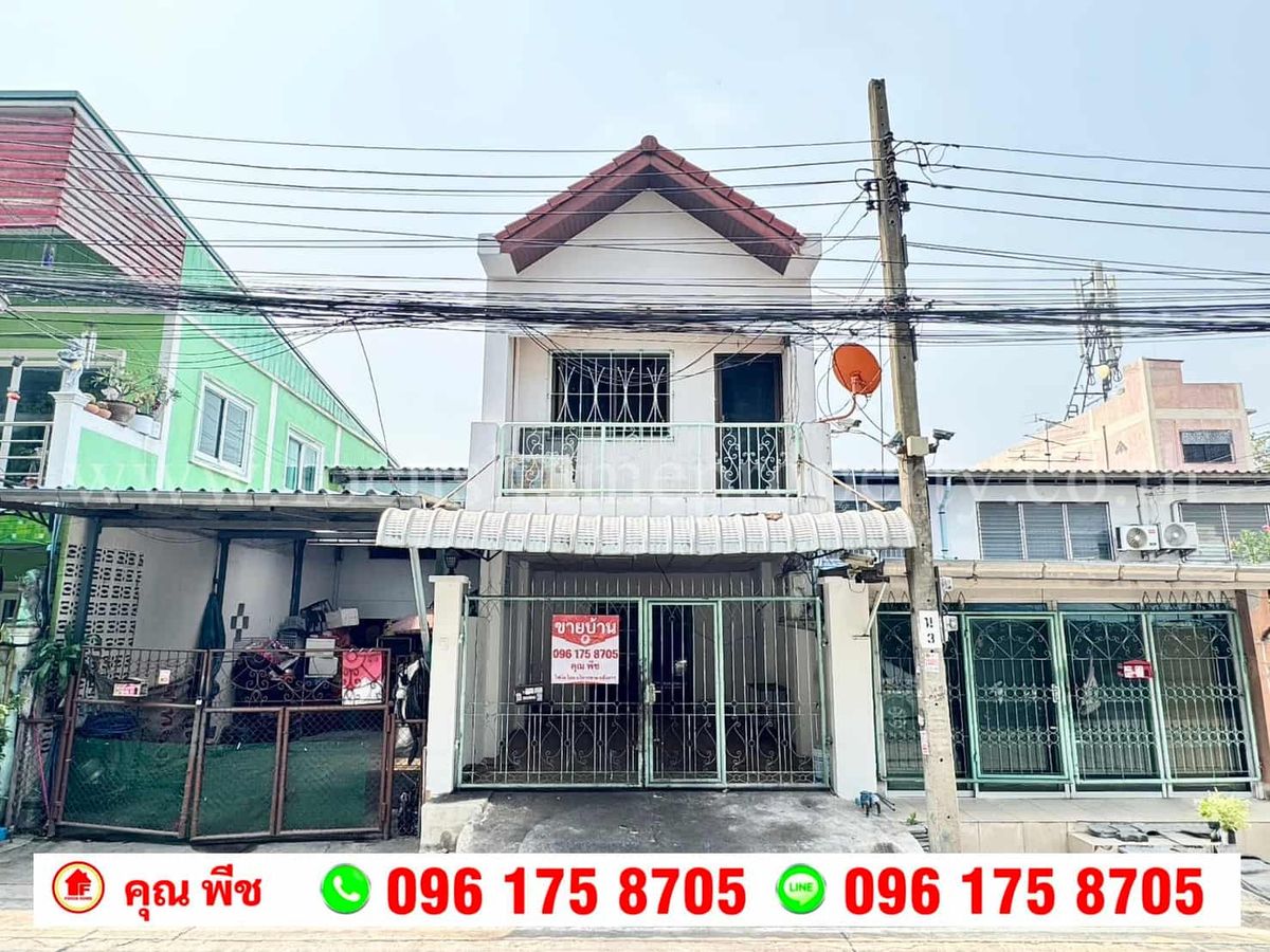 For SaleTownhomeRattanathibet, Sanambinna : 2 -story townhouse for sale at Prachaniwet 3 Soi 1