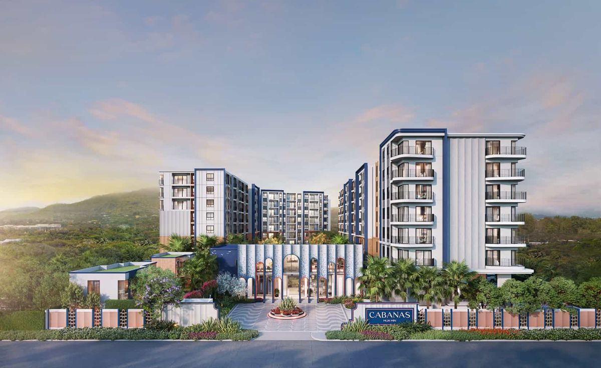 For SaleCondoHuahin, Prachuap Khiri Khan, Pran Buri : Sell ​​(99,000 Baht) Gabanas, Hua Hin, corner room, large room, shady garden, comfortable to give the same mood at home.