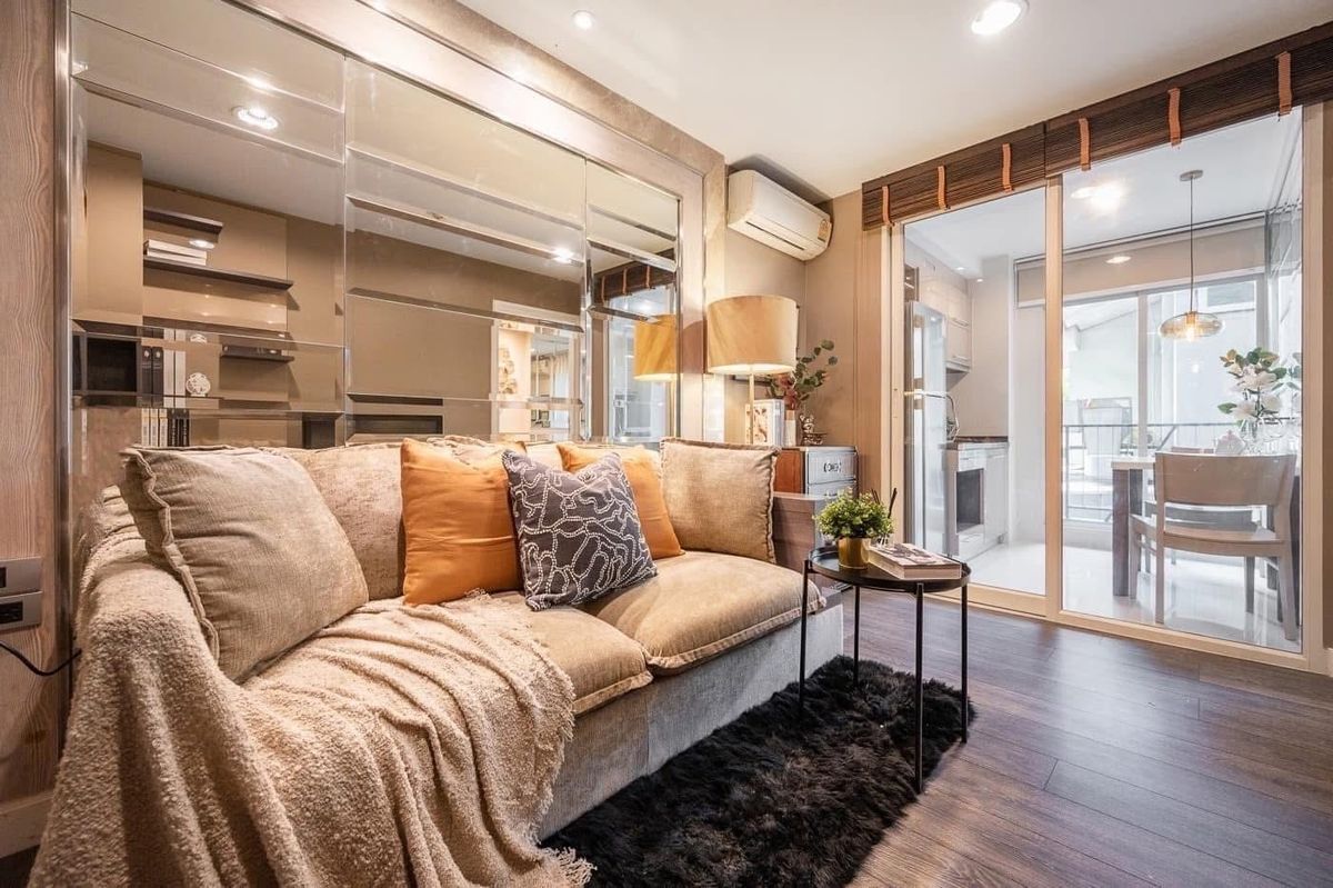 For RentCondo : Rental : The Crest Sukhumvit 49 • 1 Bedroom 1 Bathroom • Size : 35 S.qm • 2nd Floor 