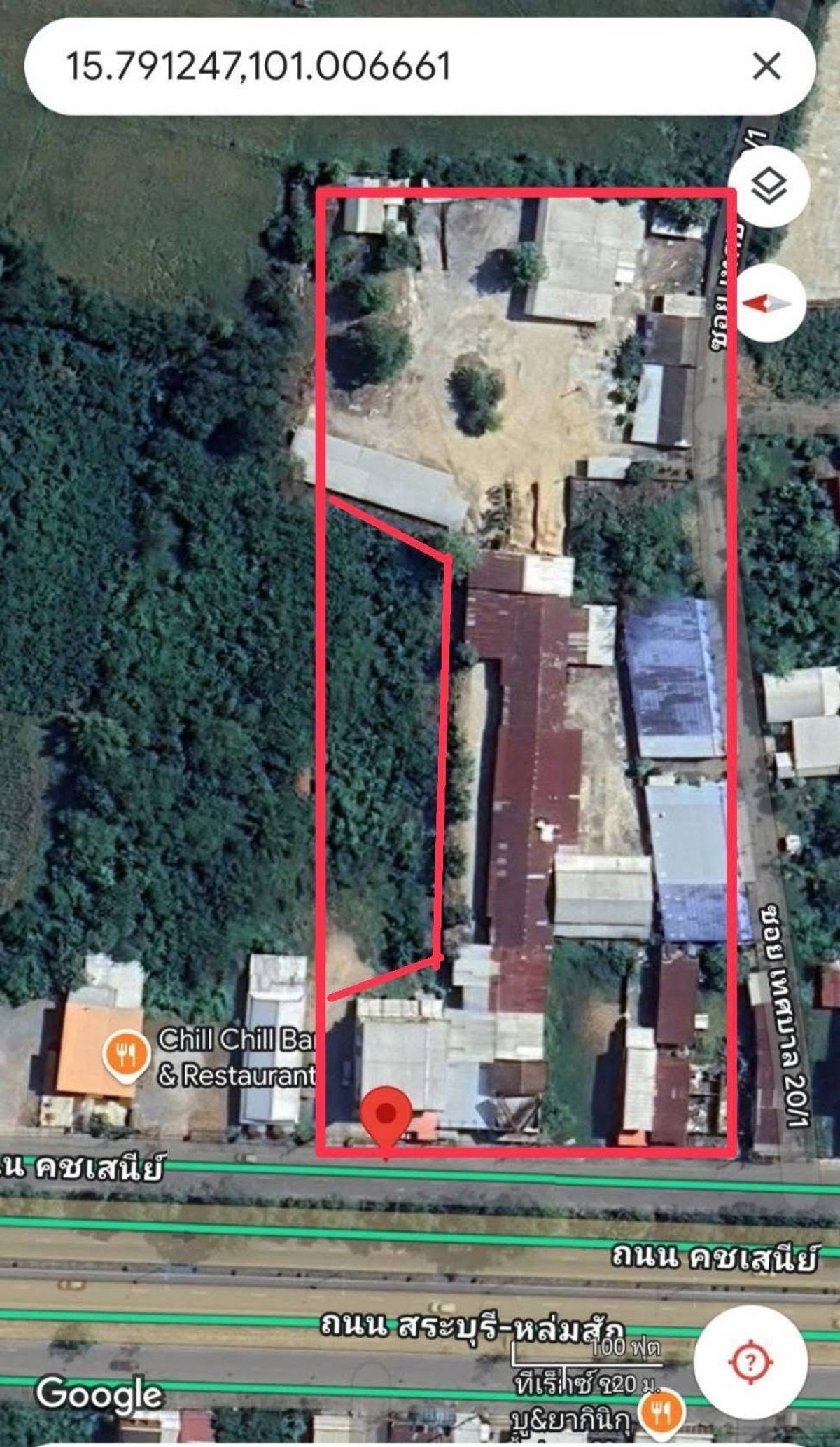 ขายที่ดินเพชรบูรณ์ : ขายกิจการพร้อมที่ดิน ย่านบึงสามพัน ติดถนนใหญ่