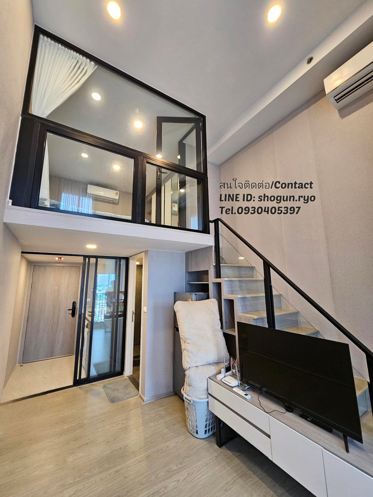 ให้เช่าคอนโดเสรีไทย-นิด้า : 🚝💯✨ ให้เช่าด่วน! Duplex หรู 2 ชั้น 16,000/ด. เพดานสูง กั้นห้องนอน วิวดี ไม่ร้อน✨Origin Plug and Play Ramkhamhaeng Triple Station ใกล้เดอะมอลล์บางกะปิ 🔥🔥