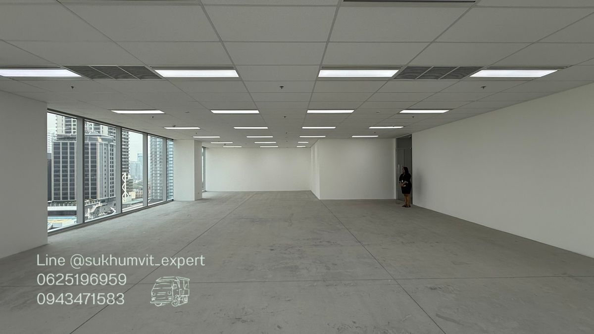 ให้เช่าสำนักงานนานา : (Bts นานา) ให้เช่า ออฟฟิศ โมเดิรน 176 ตารางเมตร ราคา 950 บาท/ตารางเมตร Unit มุม วิวสวย