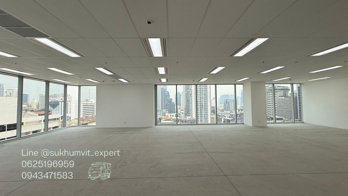 ให้เช่าสำนักงานนานา : (Bts นานา) ให้เช่า ออฟฟิศ โมเดิรน 176 ตารางเมตร ราคา 950 บาท/ตารางเมตร Unit มุม วิวสวย