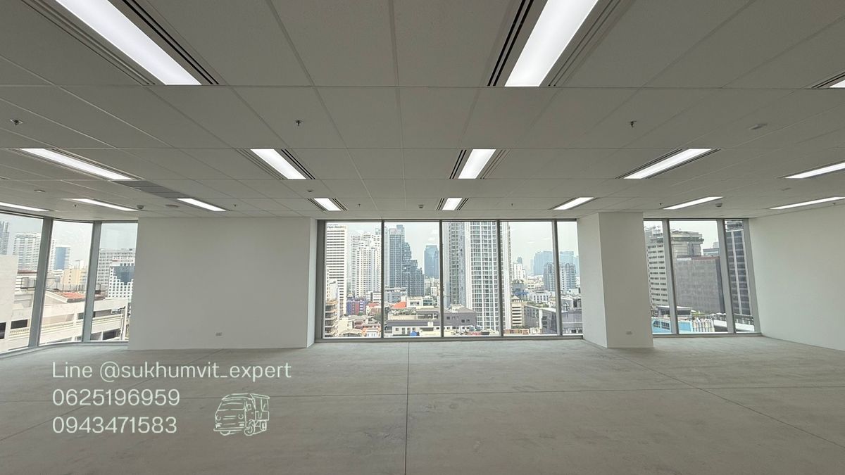 ให้เช่าสำนักงานนานา : (Bts นานา) ให้เช่า ออฟฟิศ โมเดิรน 176 ตารางเมตร ราคา 950 บาท/ตารางเมตร Unit มุม วิวสวย