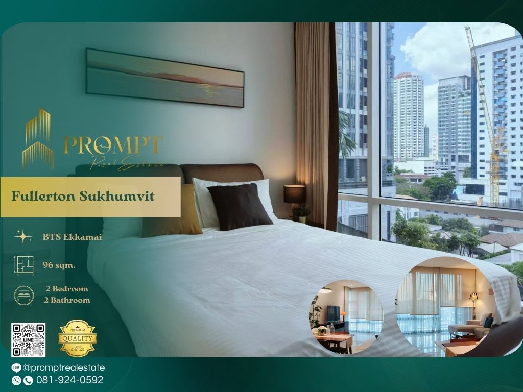 For RentCondoSukhumvit, Asoke, Thonglor : EF00941 - Fullerton Sukhumvit :  ฟูลเลอตัน สุขุมวิท - BTS Ekkamai / BTS Thonglor / SukhumvitHospital