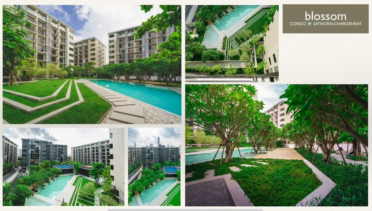 ให้เช่าคอนโดสาทร นราธิวาส : ห้องสวยทำเลดี๊ดี  ให้เช่า Duplex 1 ห้องนอน โครงการ Blossom สาทร ใจกลางเมือง 