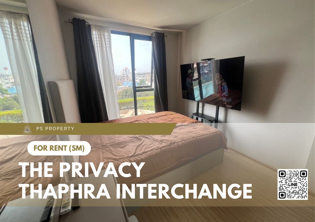 For RentCondoThaphra, Talat Phlu, Wutthakat : For rent ✨ The Privacy Thaphra Interchange ✨ Fully furnished and equipped with electrical appliances, near BTS Tha Phra