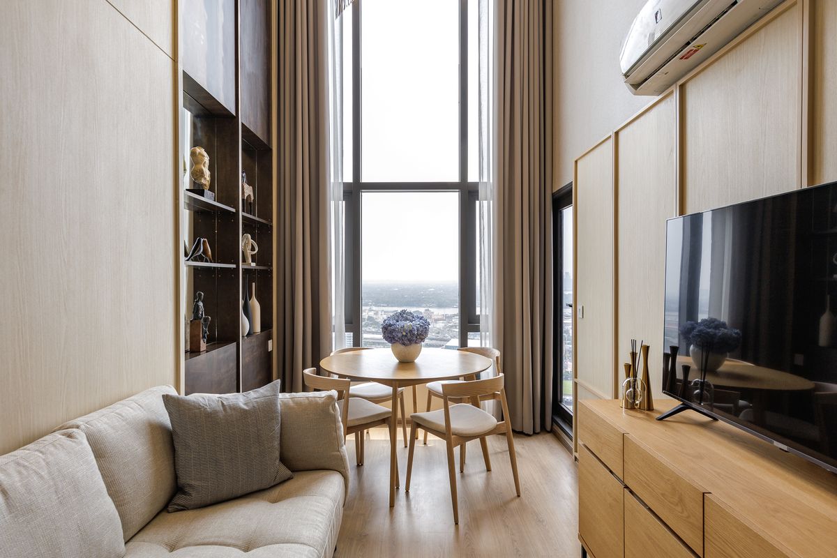 ให้เช่าคอนโดคลองเตย กล้วยน้ำไท : [Owner Post] ให้เช่าคอนโด Life Rama 4 - Asoke ห้อง Vertiplex 2bed1bath แต่งสวย (รับเอเจ้นท์ - Agent Welcome)