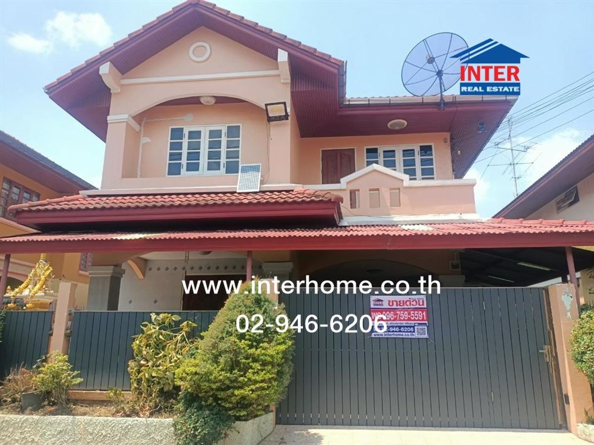 For SaleHouseEakachai, Bang Bon : 2 storey detached house, 48 sq.w., Rung Rueang House, Bang Bon 5, Soi Bang Bon 5, Soi 8, Ekachai Road, Bang Bon Road, Bang Bon District, Bangkok