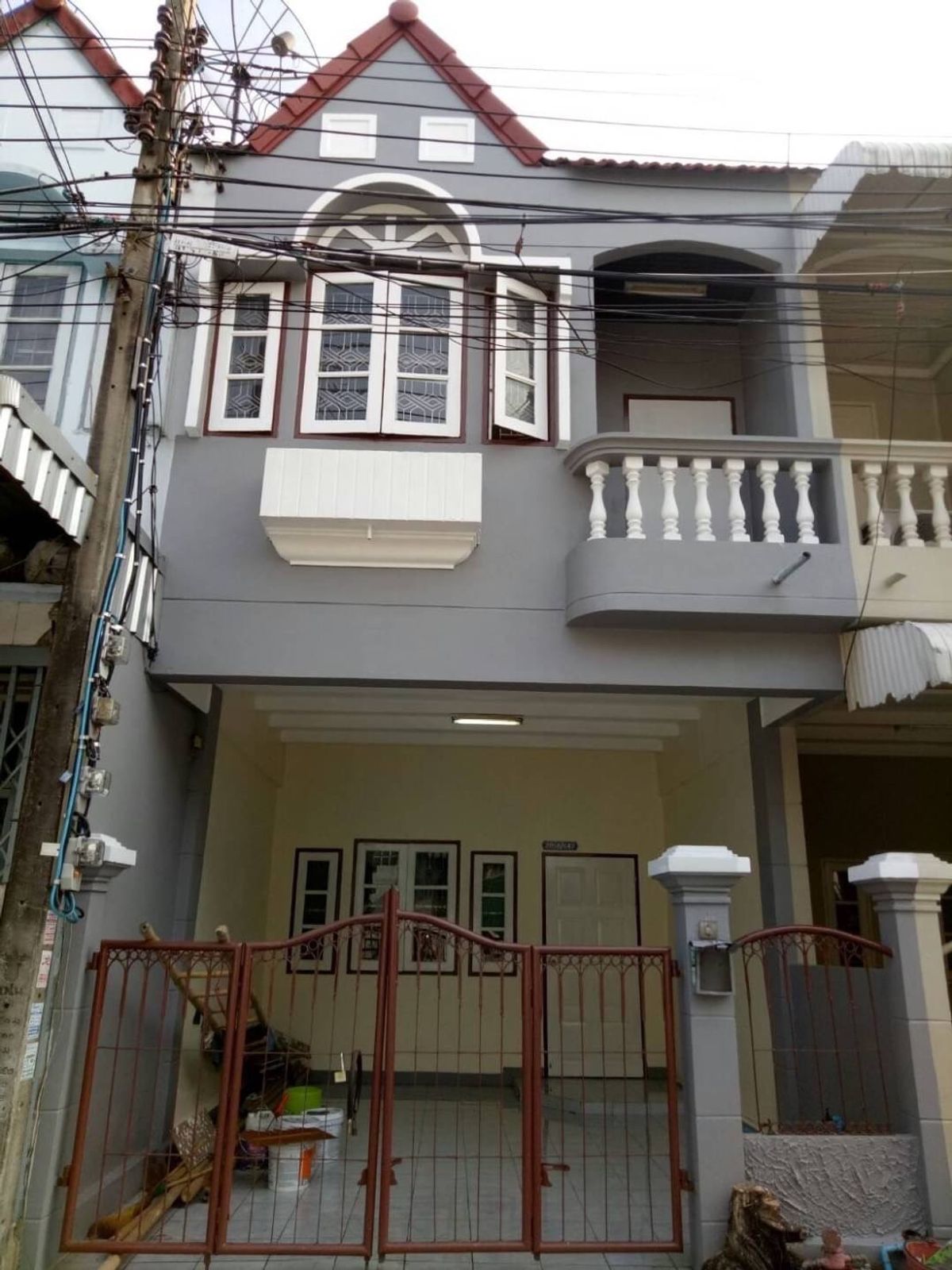 For SaleTownhomeRamkhamhaeng, Hua Mak : Townhouse for sale, Preecha Village 8, Hua Mak 31, 2 -story townhouse - 00015