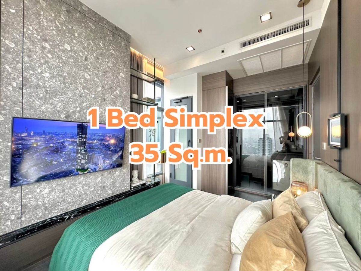 ขายคอนโดราชเทวี พญาไท : ✨🥳Conner ราชเทวี 1 Bed Simplex ขนาด 35 ตร.ม. ชั้นสูง นัดชม 📲 095-9299924 (K.เบนซ์) 