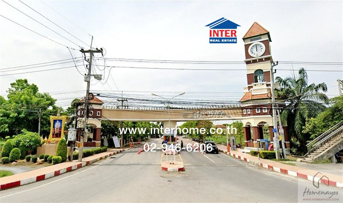 ขายบ้านปทุมธานี รังสิต ธรรมศาสตร์ : บ้านเดี่ยว 2 ชั้น 72 ตร.ว. หมู่บ้านปาริชาติ345 ถนนหมายเลข345 ถนนสะพานนนทบุรี-บางบัวทอง เมืองปทุมธานี ปทุมธานี