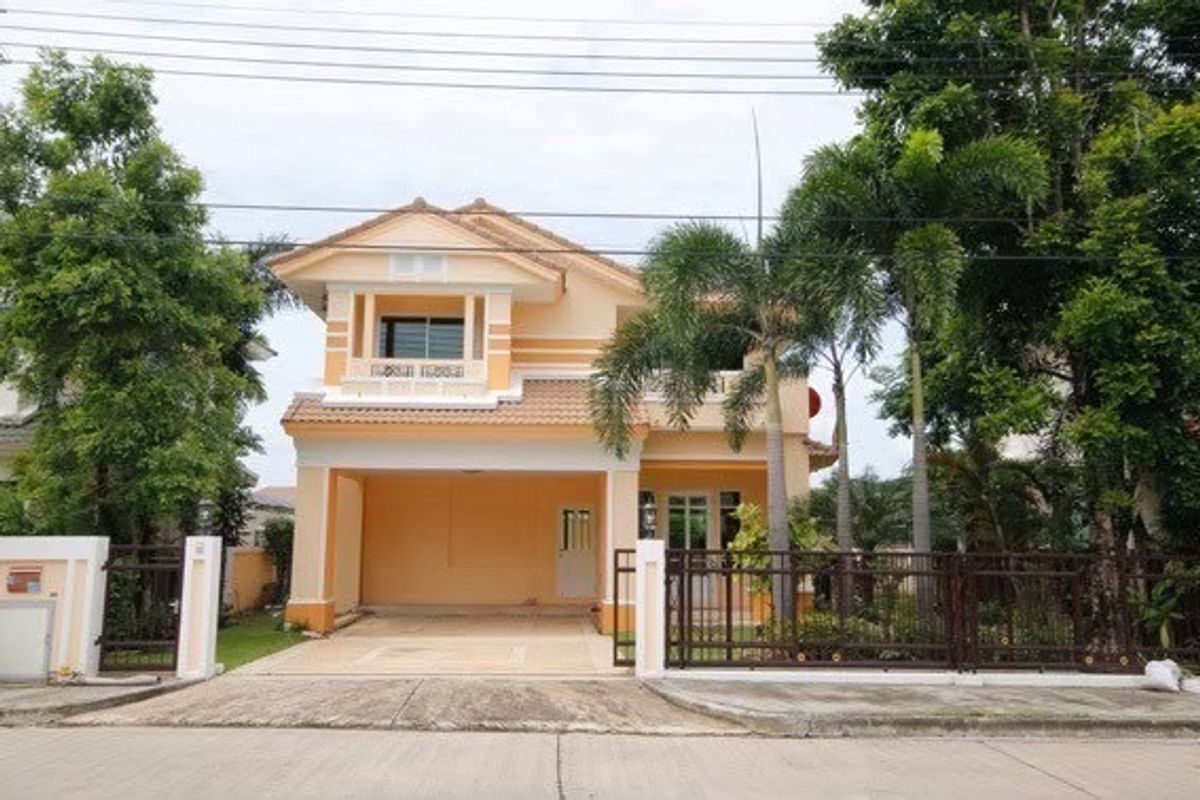 ให้เช่าบ้านลาดกระบัง สุวรรณภูมิ : บ้านเดี่ยว พร้อมสวน Perfect Place Sukhumvit 77- Suvannabhumi 67 Sq.w 3 Bedrooms 3 Bathrooms 42,000 Baht