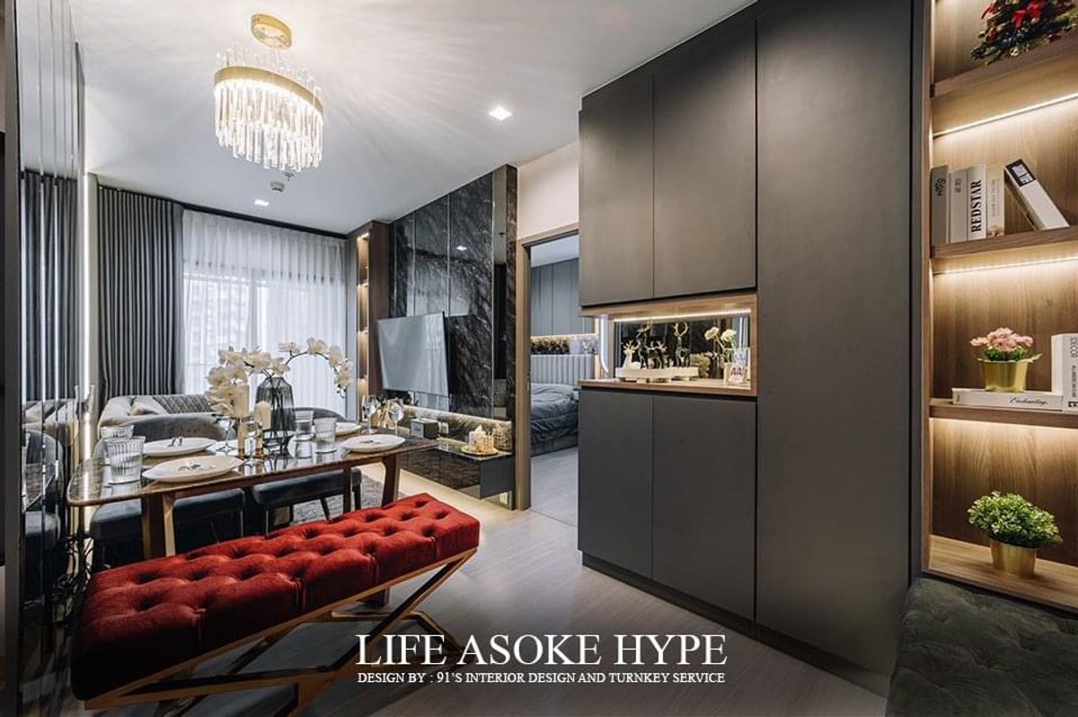 ขายคอนโดพระราม 9 เพชรบุรีตัดใหม่ RCA : **เจ้าของขายเอง** Life Asoke Hype  ห้องบิวท์อินท์อยู่เอง แต่งสวยจัดเต็ม