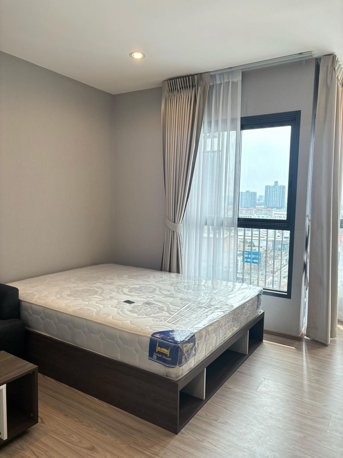ให้เช่าคอนโดรามคำแหง หัวหมาก : FOR RENT 📢The Tree Huamark Interchange 🔥 ชั้น17  ขนาดห้อง 23.02 ตร.ม ติดถนนใหญ่รามคำแหง ติด The Mall บางกะปิ 150 เมตร เฟอร์นิเจอร์ตกแต่งครบ #LV-MO1600
