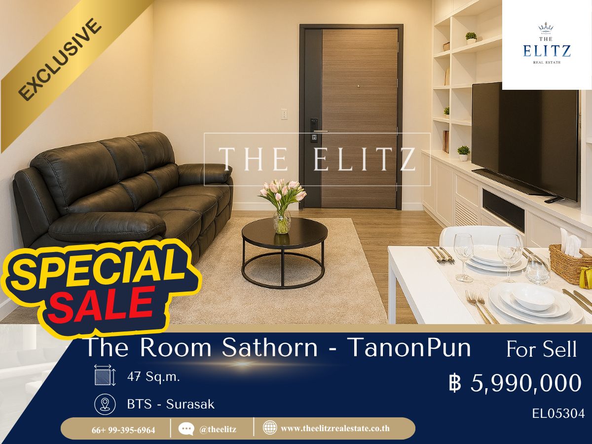 For SaleCondoSathorn, Narathiwat : ✨ Urgent sale, luxury condo ready Along the Chao Phraya River At a special price 💯 with facilities 🎉