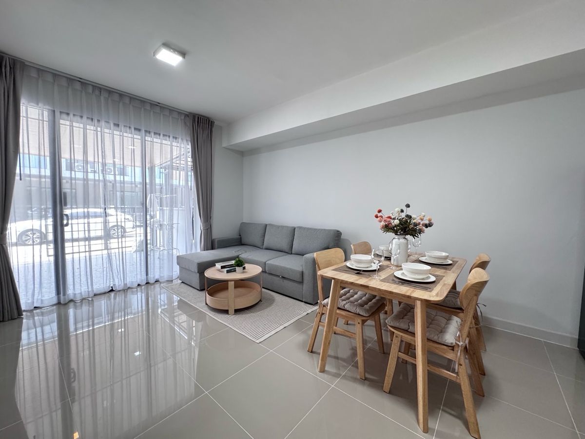 For RentTownhomeBangna, Bearing, Lasalle : 💥ForRent💥 3Bed • Pleno Sukhumvit - Bangna2 🏡 Near Mega Bangna ‼️ Ready to move in ‼️Fully Furnished ✨