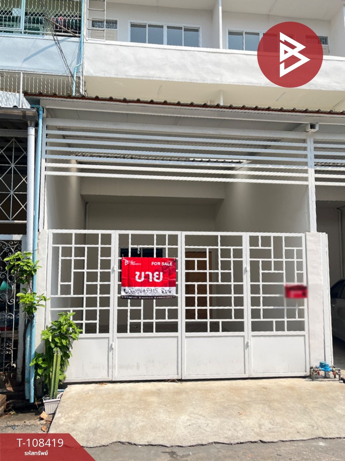 For SaleTownhomeRama3 (Riverside),Satupadit : 3 -storey townhouse for sale, area 19 sq.wah, Yannawa, Bangkok