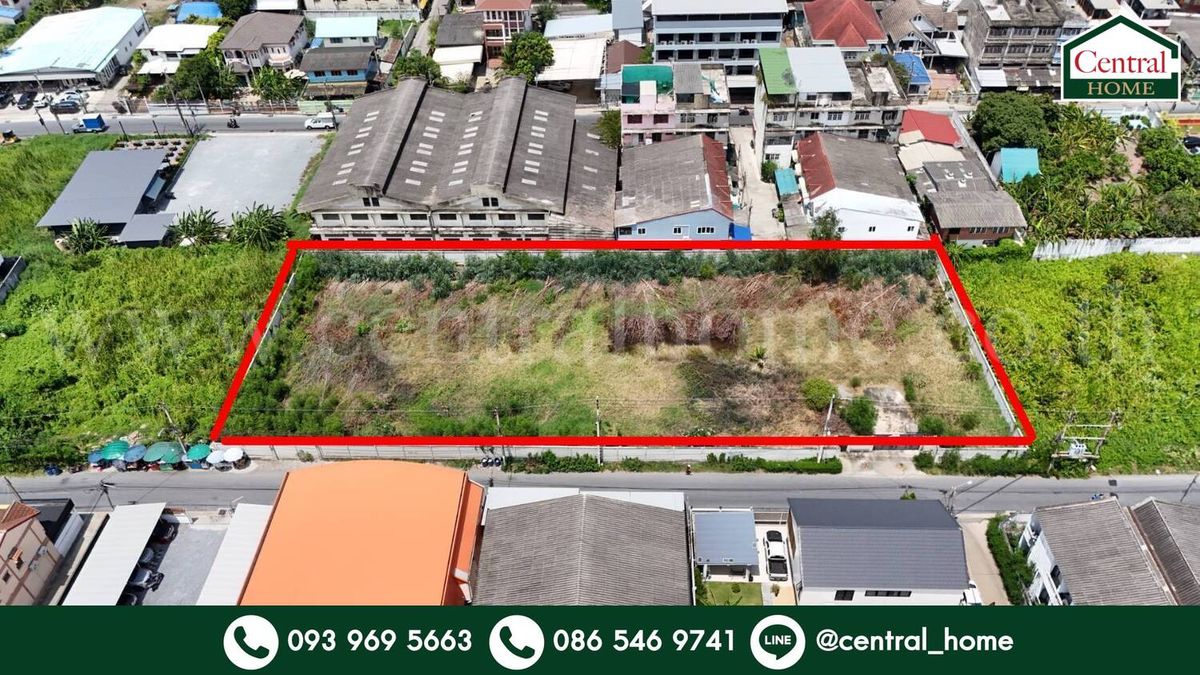 For SaleLandRathburana, Suksawat : Purple land 796 sq.w. Suksawat 78 Phra Pradaeng, beautiful plot