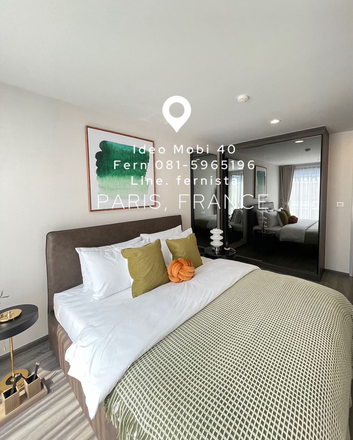 ขายคอนโดสุขุมวิท อโศก ทองหล่อ : ✨Ideo Mobi Sukhumvit 40✨Hot deal 2B 2B size 52 Pool view, Fully furnished, Sell 7.89 MB only (Fern 081-5965196)