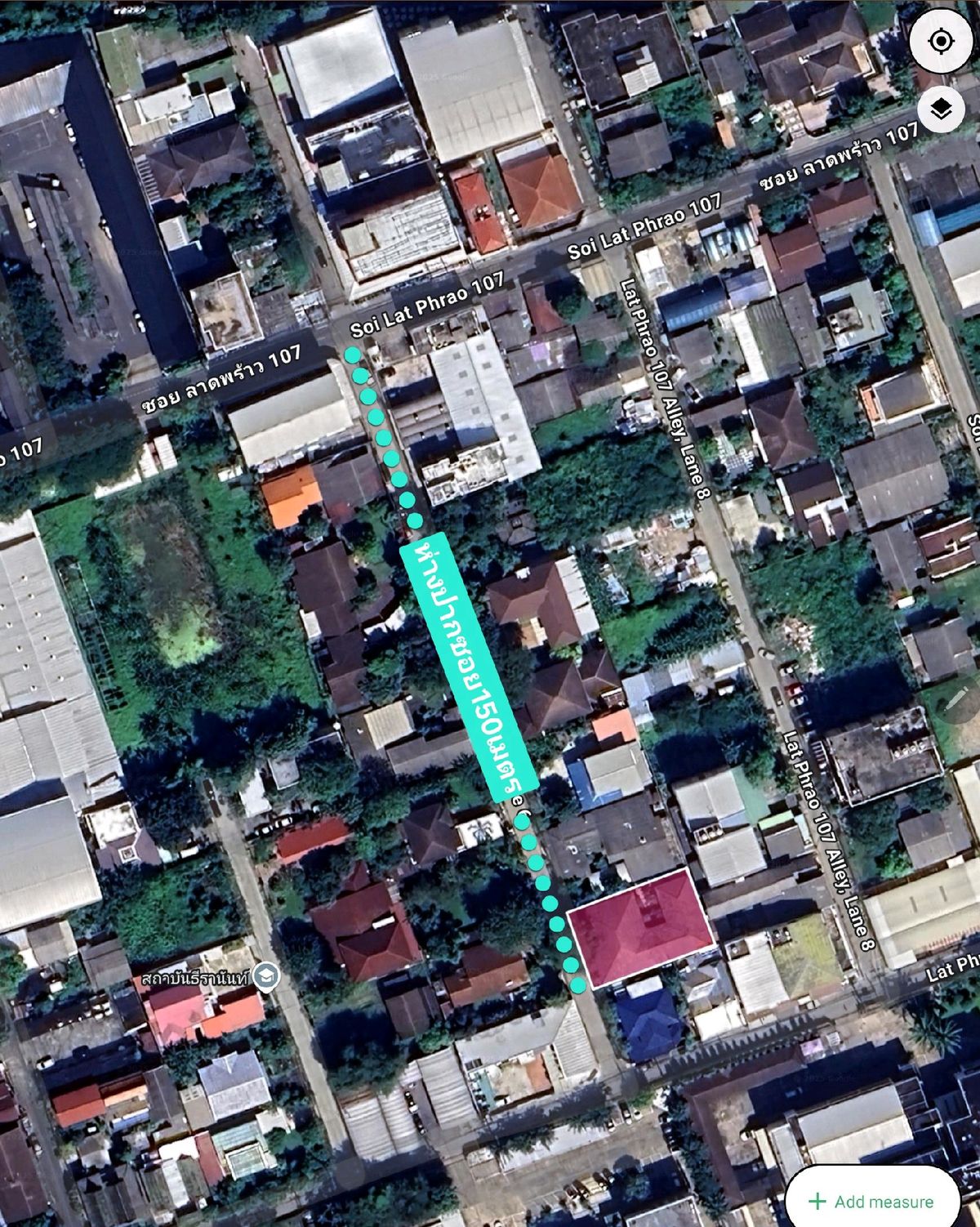 For SaleLandLadprao101, Happy Land, The Mall Bang Kapi : Land for sale+2 -story house, area 152 sq. Wah, Soi Lat Phrao 107, Khlong Chan, Bang Kapi District, Bangkok, near Vejthani Hospital