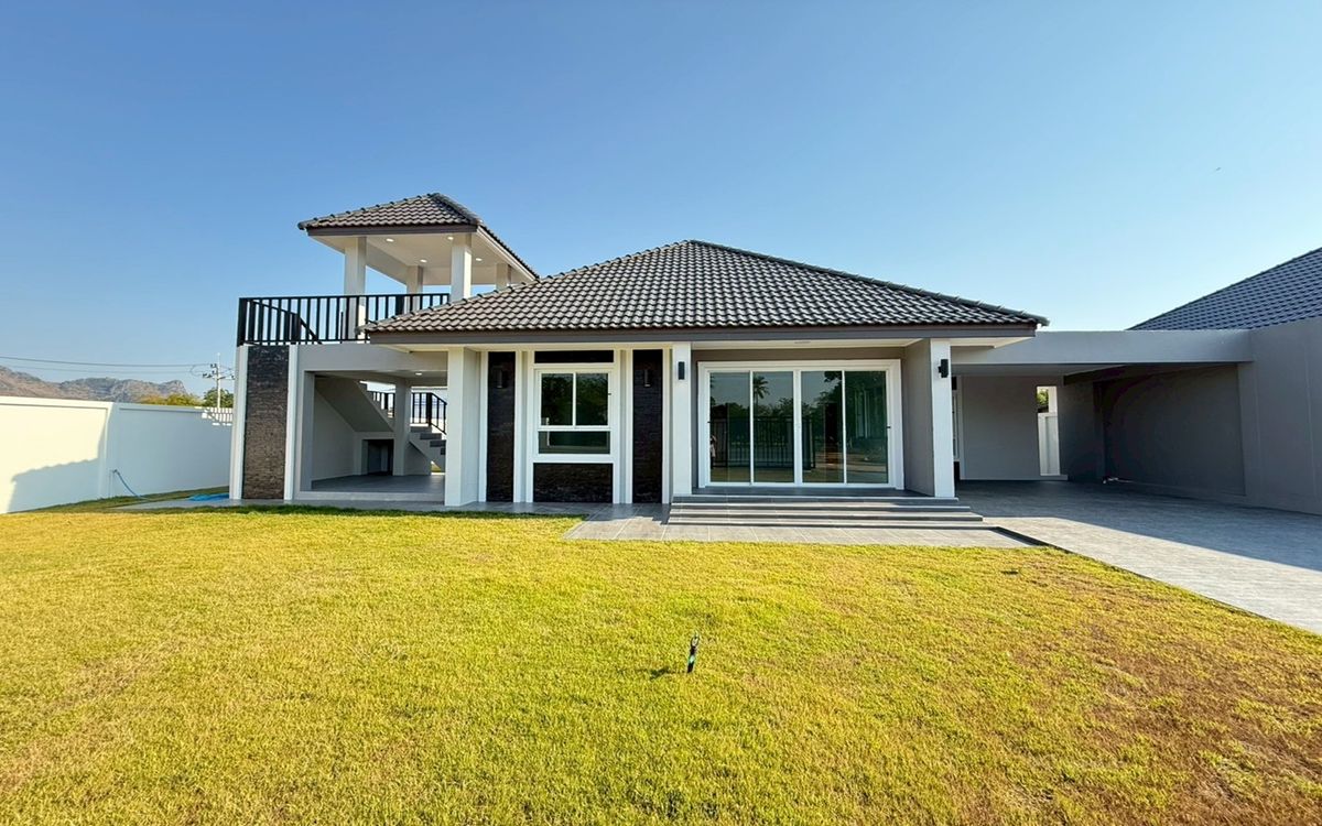 For SaleHouseCha-am Phetchaburi : House for sale Setthasiri Village Cha -am Project, Khao Yai Subdistrict, Cha -Am District, Phetchaburi Province, near Santoroni Water Park, near Cha -am Sea for 10 minutes