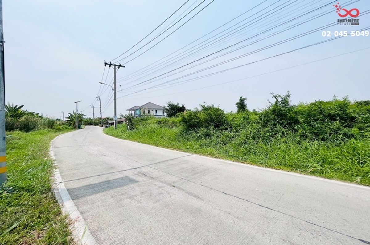 For SaleLandSamut Prakan,Samrong : Land for sale next to a 448 -square meter corner canal, Soi Bang Sai 2, near Bangsang Subdistrict Bang Na-Trat Road, Samut Prakan