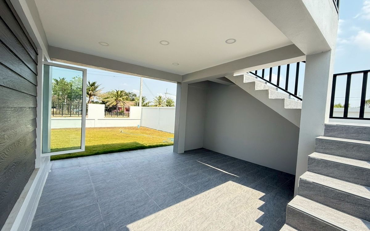 For SaleHouseCha-am Phetchaburi : House for sale Setthasiri Village Cha -am Project, Khao Yai Subdistrict, Cha -Am District, Phetchaburi Province, near Santoroni Water Park, near Cha -am Sea for 10 minutes