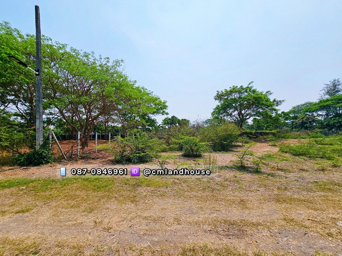 For SaleLandChiang Mai : Land 112.7 square wah behind the Thai Watthi material Near Super Highway, Chiang Mai- Lampang 2 km