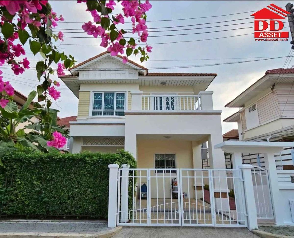 ขายบ้านปทุมธานี รังสิต ธรรมศาสตร์ : หมู่บ้าน มณีรินทร์ พาร์ค รังสิต ใกล้ทางด่วน บางพูน รหัส : H8200