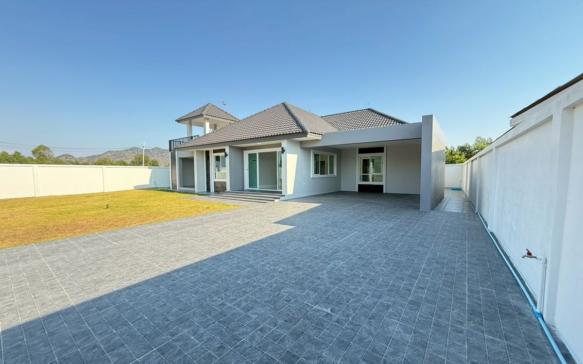 For SaleHouseCha-am Phetchaburi : House for sale Setthasiri Village Cha -am Project, Khao Yai Subdistrict, Cha -Am District, Phetchaburi Province, near Santoroni Water Park, near Cha -am Sea for 10 minutes