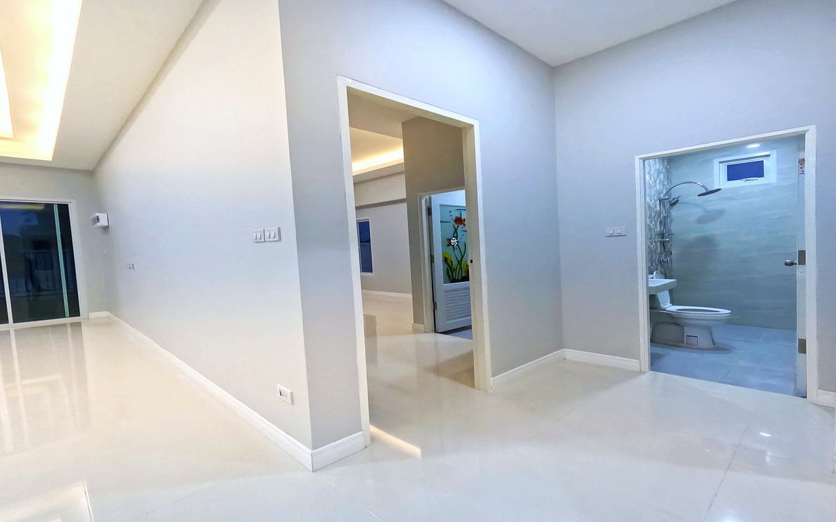 For SaleHouseCha-am Phetchaburi : House for sale Setthasiri Village Cha -am Project, Khao Yai Subdistrict, Cha -Am District, Phetchaburi Province, near Santoroni Water Park, near Cha -am Sea for 10 minutes