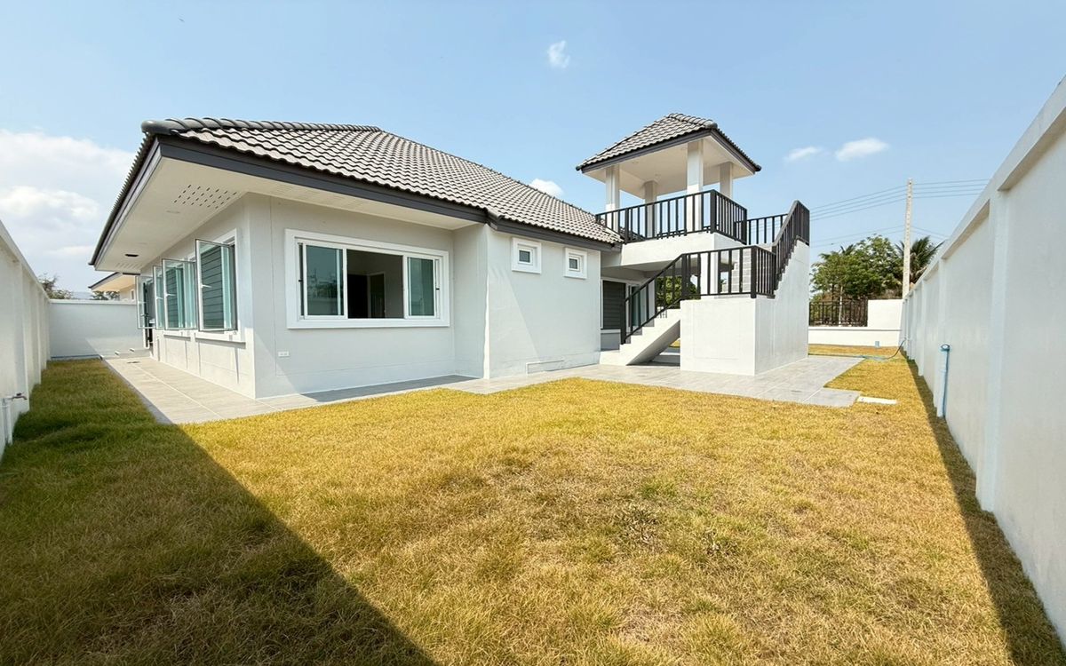 For SaleHouseCha-am Phetchaburi : House for sale Setthasiri Village Cha -am Project, Khao Yai Subdistrict, Cha -Am District, Phetchaburi Province, near Santoroni Water Park, near Cha -am Sea for 10 minutes