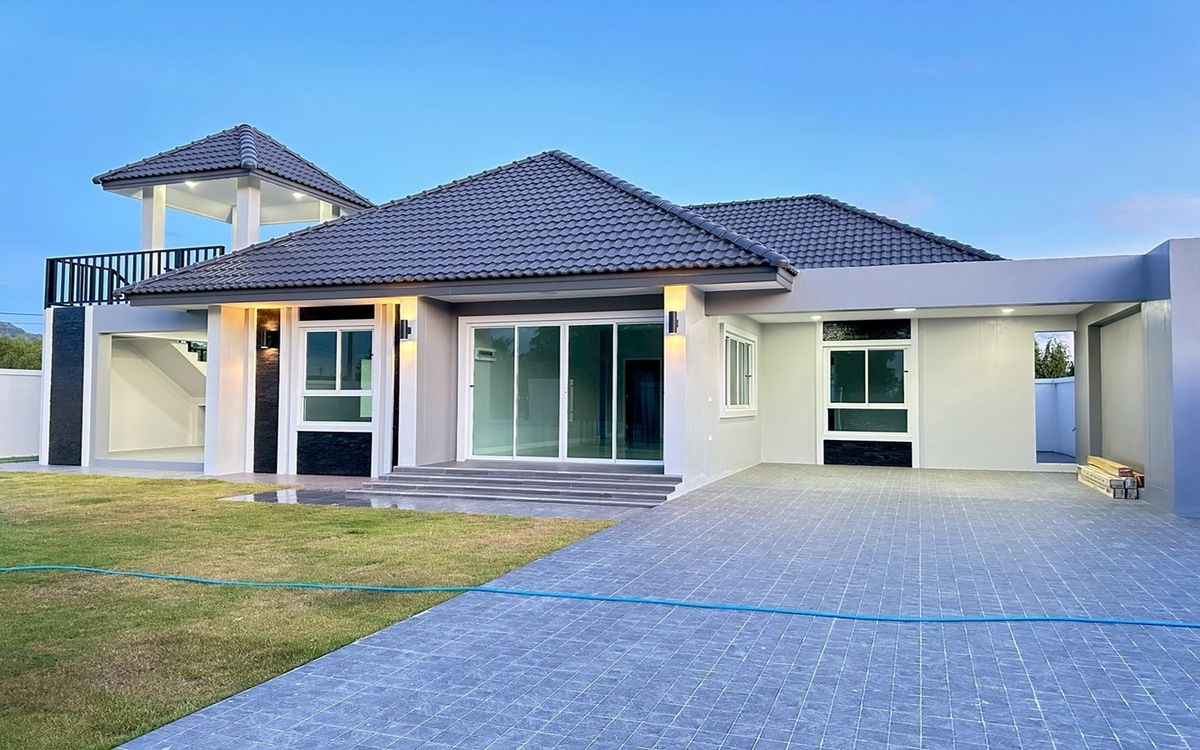 ขายบ้านชะอำ เพชรบุรี : ขายบ้านเดี่ยว โครงการเศรษฐศิริ วิลเลจ ชะอำ ต.เขาใหญ่ อ.ชะอำ จ.เพชรบุรี ใกล้สวนน้ำ ซานโตโรนี่ ใกล้ทะเลชะอำเพียง 10 นาที